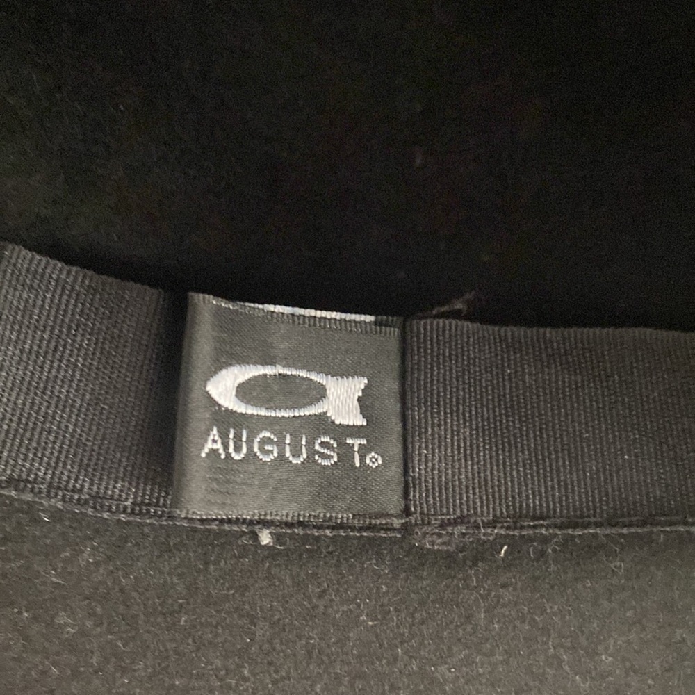 August Hat Company Black Cloche Wool Hat Adjustable Inside Sizing OS - Picture 3 of 4
